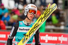 18.12.2015, Engelberg, Switzerland (SUI): Luca Egloff (SUI), Fischer - FIS world cup ski jumping, training, Engelberg (SUI). www.nordicfocus.com. © Laiho/NordicFocus. Every downloaded picture is fee-liable.