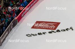 29.12.2015, Oberstdorf, Germany (GER): advertisement at the stadium - FIS world cup ski jumping, four hills tournament, individual HS137, Oberstdorf (GER). www.nordicfocus.com. © Laiho/NordicFocus. Every downloaded picture is fee-liable.