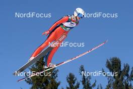 01.02.2015, Hinzenbach, Austria (AUT): Nina Lussi (USA) - FIS world cup ski jumping ladies, individual HS94, Hinzenbach (AUT). www.nordicfocus.com. © Rauschendorfer/NordicFocus. Every downloaded picture is fee-liable.