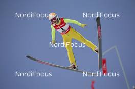 20.02.2015, Falun, Sweden (SWE): Xueyao Li (CHN) - FIS nordic world ski championships, ski jumping ladies, individual HS100, Falun (SWE). www.nordicfocus.com. © NordicFocus. Every downloaded picture is fee-liable.
