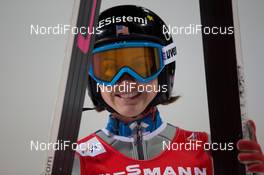 20.02.2015, Falun, Sweden (SWE): Jessica Jerome (USA) - FIS nordic world ski championships, ski jumping ladies, individual HS100, Falun (SWE). www.nordicfocus.com. © NordicFocus. Every downloaded picture is fee-liable.