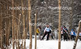 18.01.2015, Lienz, Austria (AUT): slower racers in the woods - FIS Marathon Cup Dolomitenlauf, Lienz (AUT). www.nordicfocus.com. © Felgenhauer/NordicFocus. Every downloaded picture is fee-liable.