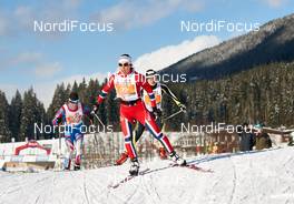18.01.2015, Lienz, Austria (AUT): Aurelie Dabudyk (FRA) - FIS Marathon Cup Dolomitenlauf, Lienz (AUT). www.nordicfocus.com. © Felgenhauer/NordicFocus. Every downloaded picture is fee-liable.