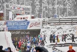 17.01.2015, Lienz, Austria (AUT): athletes on the way to the start - FIS Marathon Cup Dolomitenlauf Classic, Lienz (AUT). www.nordicfocus.com. © Felgenhauer/NordicFocus. Every downloaded picture is fee-liable.