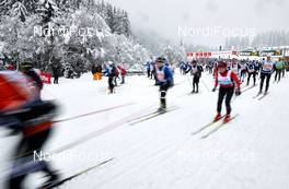 17.01.2015, Lienz, Austria (AUT): start - FIS Marathon Cup Dolomitenlauf Classic, Lienz (AUT). www.nordicfocus.com. © Felgenhauer/NordicFocus. Every downloaded picture is fee-liable.