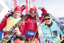 25.01.2015, Val di Fassa/Val di Fiemme, Italy (ITA): (l-r) Anders Aukland (NOR), Tord Asle Gjerdalen (NOR), Oeystein Pettersen (NOR) - FIS Marathon Cup Marcialonga, Val di Fassa/Val di Fiemme (ITA). www.nordicfocus.com. © Oesth/NordicFocus. Every downloaded picture is fee-liable.