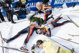 25.01.2015, Val di Fassa/Val di Fiemme, Italy (ITA): (l-r) Tord Asle Gjerdalen (NOR), Anders Aukland (NOR), Oeystein Pettersen (NOR) - FIS Marathon Cup Marcialonga, Val di Fassa/Val di Fiemme (ITA). www.nordicfocus.com. © Oesth/NordicFocus. Every downloaded picture is fee-liable.