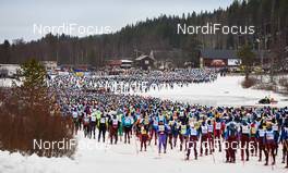 08.03.2015, Mora, Sweden (SWE): start - FIS Marathon Cup Vasaloppet, Mora (SWE). www.nordicfocus.com. © Felgenhauer/NordicFocus. Every downloaded picture is fee-liable.
