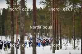 08.03.2015, Mora, Sweden (SWE): slower racers on the track - FIS Marathon Cup Vasaloppet, Mora (SWE). www.nordicfocus.com. © Felgenhauer/NordicFocus. Every downloaded picture is fee-liable.