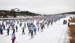 08.03.2015, Mora, Sweden (SWE): start - FIS Marathon Cup Vasaloppet, Mora (SWE). www.nordicfocus.com. © Felgenhauer/NordicFocus. Every downloaded picture is fee-liable.