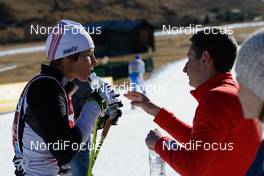 06.12.2015, Livigno, Italy (ITA): Amateur athlete at an aid station - Ski Classics La Sgambeda, Livigno (ITA). www.nordicfocus.com. © Rauschendorfer/NordicFocus. Every downloaded picture is fee-liable.