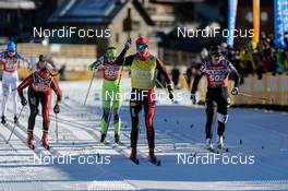 06.12.2015, Livigno, Italy (ITA): Seraina Boner (SUI), Justyna Kowalczyk (POL), Lina Korsgren (SWE), Katerina Smutna (AUT), Britta Johansson Norgren (SWE), (l-r) - Ski Classics La Sgambeda, Livigno (ITA). www.nordicfocus.com. © Rauschendorfer/NordicFocus. Every downloaded picture is fee-liable.
