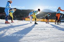 05.12.2015, Livigno, Italy (ITA): leaders at the womens race - Ski Classics La Sgambeda, Prologue ProTeam Tempo, Livigno (ITA). www.nordicfocus.com. © Rauschendorfer/NordicFocus. Every downloaded picture is fee-liable.