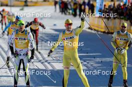 06.12.2015, Livigno, Italy (ITA): Eugeny Dementiev (RUS), John Kristian Dahl (NOR), Johan Kjoelstad (NOR), (l-r)  - Ski Classics La Sgambeda, Livigno (ITA). www.nordicfocus.com. © Rauschendorfer/NordicFocus. Every downloaded picture is fee-liable.