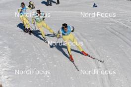 05.12.2015, Livigno, Italy (ITA): Johan Kjoelstad (NOR), Oeystein Pettersen (NOR), John Kristian Dahl (NOR), (l-r) - Ski Classics La Sgambeda, Prologue ProTeam Tempo, Livigno (ITA). www.nordicfocus.com. © Rauschendorfer/NordicFocus. Every downloaded picture is fee-liable.