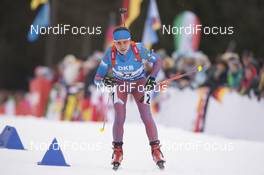 10.01.2016, Ruhpolding, Germany (GER): Daria Virolaynen (RUS) -  IBU world cup biathlon, mass women, Ruhpolding replacing Oberhof (GER). www.nordicfocus.com. © Manzoni/NordicFocus. Every downloaded picture is fee-liable.