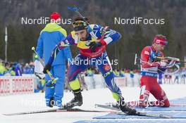 09.01.2016, Ruhpolding, Germany (GER): Martin Fourcade (FRA) -  IBU world cup biathlon, pursuit men, Ruhpolding replacing Oberhof (GER). www.nordicfocus.com. © Manzoni/NordicFocus. Every downloaded picture is fee-liable.