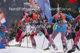 09.01.2016, Ruhpolding, Germany (GER): Lisa Theresa Hauser (AUT) -  IBU world cup biathlon, pursuit women, Ruhpolding replacing Oberhof (GER). www.nordicfocus.com. © Manzoni/NordicFocus. Every downloaded picture is fee-liable.