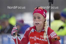 09.01.2016, Ruhpolding, Germany (GER): Tiril Eckhoff (NOR) -  IBU world cup biathlon, pursuit women, Ruhpolding replacing Oberhof (GER). www.nordicfocus.com. © Manzoni/NordicFocus. Every downloaded picture is fee-liable.