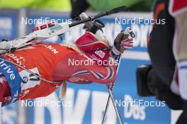 09.01.2016, Ruhpolding, Germany (GER): Tiril Eckhoff (NOR) -  IBU world cup biathlon, pursuit women, Ruhpolding replacing Oberhof (GER). www.nordicfocus.com. © Manzoni/NordicFocus. Every downloaded picture is fee-liable.