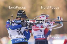 08.01.2016, Ruhpolding, Germany (GER): Simon Fourcade (FRA) -  IBU world cup biathlon, sprint men, Ruhpolding replacing Oberhof (GER). www.nordicfocus.com. © Manzoni/NordicFocus. Every downloaded picture is fee-liable.