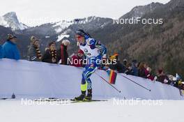 08.01.2016, Ruhpolding, Germany (GER): Quentin Fillon Maillet (FRA) -  IBU world cup biathlon, sprint men, Ruhpolding replacing Oberhof (GER). www.nordicfocus.com. © Manzoni/NordicFocus. Every downloaded picture is fee-liable.