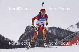 08.01.2016, Ruhpolding, Germany (GER): Yan Zhang (CHN) -  IBU world cup biathlon, sprint women, Ruhpolding replacing Oberhof (GER). www.nordicfocus.com. © Manzoni/NordicFocus. Every downloaded picture is fee-liable.