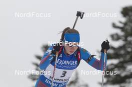 08.01.2016, Ruhpolding, Germany (GER): Olga Podchufarova (RUS) -  IBU world cup biathlon, sprint women, Ruhpolding replacing Oberhof (GER). www.nordicfocus.com. © Manzoni/NordicFocus. Every downloaded picture is fee-liable.