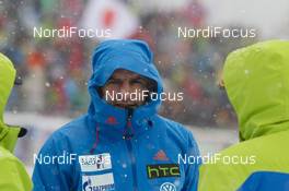 13.01.2016, Ruhpolding, Germany (GER): Ricco Gross (GER), coach Team Russia  -  IBU world cup biathlon, individual men, Ruhpolding (GER). www.nordicfocus.com. © Manzoni/NordicFocus. Every downloaded picture is fee-liable.