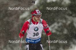 13.01.2016, Ruhpolding, Germany (GER): Macx Davies (CAN) -  IBU world cup biathlon, individual men, Ruhpolding (GER). www.nordicfocus.com. © Manzoni/NordicFocus. Every downloaded picture is fee-liable.
