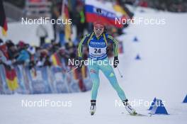 14.01.2016, Ruhpolding, Germany (GER): Olena Pidhrushna (UKR) -  IBU world cup biathlon, individual women, Ruhpolding (GER). www.nordicfocus.com. © Manzoni/NordicFocus. Every downloaded picture is fee-liable.