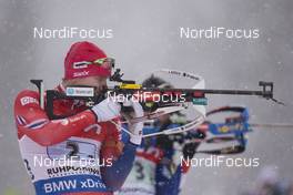 15.01.2016, Ruhpolding, Germany (GER): Emil Hegle Svendsen (NOR) -  IBU world cup biathlon, relay men, Ruhpolding (GER). www.nordicfocus.com. © Manzoni/NordicFocus. Every downloaded picture is fee-liable.