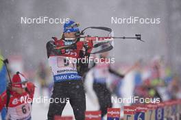 15.01.2016, Ruhpolding, Germany (GER): Eric Lesser (GER) -  IBU world cup biathlon, relay men, Ruhpolding (GER). www.nordicfocus.com. © Manzoni/NordicFocus. Every downloaded picture is fee-liable.
