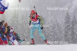 15.01.2016, Ruhpolding, Germany (GER): Serhiy Semenov (UKR) -  IBU world cup biathlon, relay men, Ruhpolding (GER). www.nordicfocus.com. © Manzoni/NordicFocus. Every downloaded picture is fee-liable.