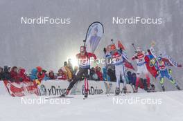15.01.2016, Ruhpolding, Germany (GER): Christian Gow (CAN) -  IBU world cup biathlon, relay men, Ruhpolding (GER). www.nordicfocus.com. © Manzoni/NordicFocus. Every downloaded picture is fee-liable.
