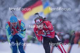 15.01.2016, Ruhpolding, Germany (GER): Macx Davies (CAN) -  IBU world cup biathlon, relay men, Ruhpolding (GER). www.nordicfocus.com. © Manzoni/NordicFocus. Every downloaded picture is fee-liable.