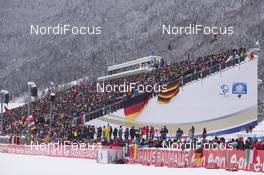 17.01.2016, Ruhpolding, Germany (GER): Event Feature: The full packed grand stand -  IBU world cup biathlon, relay women, Ruhpolding (GER). www.nordicfocus.com. © Manzoni/NordicFocus. Every downloaded picture is fee-liable.