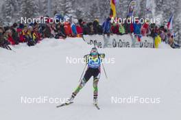 17.01.2016, Ruhpolding, Germany (GER): Nadia Pisareva (BLR) -  IBU world cup biathlon, relay women, Ruhpolding (GER). www.nordicfocus.com. © Manzoni/NordicFocus. Every downloaded picture is fee-liable.