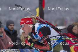 17.01.2016, Ruhpolding, Germany (GER): Maren Hammerschmidt (GER) -  IBU world cup biathlon, relay women, Ruhpolding (GER). www.nordicfocus.com. © Manzoni/NordicFocus. Every downloaded picture is fee-liable.