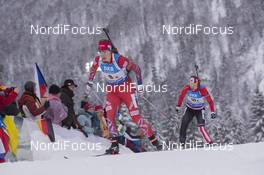 17.01.2016, Ruhpolding, Germany (GER): Synnoeve Solemdal (NOR) -  IBU world cup biathlon, relay women, Ruhpolding (GER). www.nordicfocus.com. © Manzoni/NordicFocus. Every downloaded picture is fee-liable.