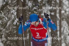 23.01.2016, Antholz, Italy (ITA): Maxim Tsvetkov (RUS) -  IBU world cup biathlon, pursuit men, Antholz (ITA). www.nordicfocus.com. © Manzoni/NordicFocus. Every downloaded picture is fee-liable.