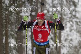 23.01.2016, Antholz, Italy (ITA): Arnd Peiffer (GER) -  IBU world cup biathlon, pursuit men, Antholz (ITA). www.nordicfocus.com. © Manzoni/NordicFocus. Every downloaded picture is fee-liable.