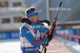 24.01.2016, Antholz, Italy (ITA): Anton Shipulin (RUS) -  IBU world cup biathlon, relay men, Antholz (ITA). www.nordicfocus.com. © Manzoni/NordicFocus. Every downloaded picture is fee-liable.
