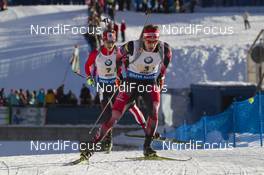 24.01.2016, Antholz, Italy (ITA): Simon Eder (AUT) -  IBU world cup biathlon, relay men, Antholz (ITA). www.nordicfocus.com. © Manzoni/NordicFocus. Every downloaded picture is fee-liable.