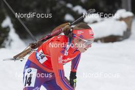 24.01.2016, Antholz, Italy (ITA): Susan Dunklee (USA) -  IBU world cup biathlon, relay women, Antholz (ITA). www.nordicfocus.com. © Manzoni/NordicFocus. Every downloaded picture is fee-liable.