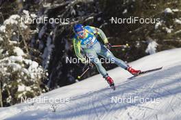 22.01.2016, Antholz, Italy (ITA): Jesper Nelin (SWE) -  IBU world cup biathlon, sprint men, Antholz (ITA). www.nordicfocus.com. © Manzoni/NordicFocus. Every downloaded picture is fee-liable.