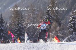 22.01.2016, Antholz, Italy (ITA): Scott Gow (CAN) -  IBU world cup biathlon, sprint men, Antholz (ITA). www.nordicfocus.com. © Manzoni/NordicFocus. Every downloaded picture is fee-liable.