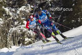 22.01.2016, Antholz, Italy (ITA): Simon Fourcade (FRA) -  IBU world cup biathlon, sprint men, Antholz (ITA). www.nordicfocus.com. © Manzoni/NordicFocus. Every downloaded picture is fee-liable.
