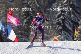21.01.2016, Antholz, Italy (ITA): Annalies Cook (USA) -  IBU world cup biathlon, sprint women, Antholz (ITA). www.nordicfocus.com. © Manzoni/NordicFocus. Every downloaded picture is fee-liable.