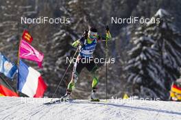 21.01.2016, Antholz, Italy (ITA): Darya Yurkevich (BLR) -  IBU world cup biathlon, sprint women, Antholz (ITA). www.nordicfocus.com. © Manzoni/NordicFocus. Every downloaded picture is fee-liable.